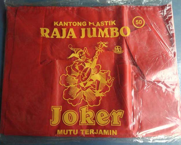 Kantong HD - 50 Merah & Hitam Tebal JOKER