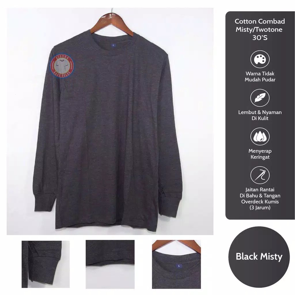 Kaoa Distro Lengan Panjang Polos