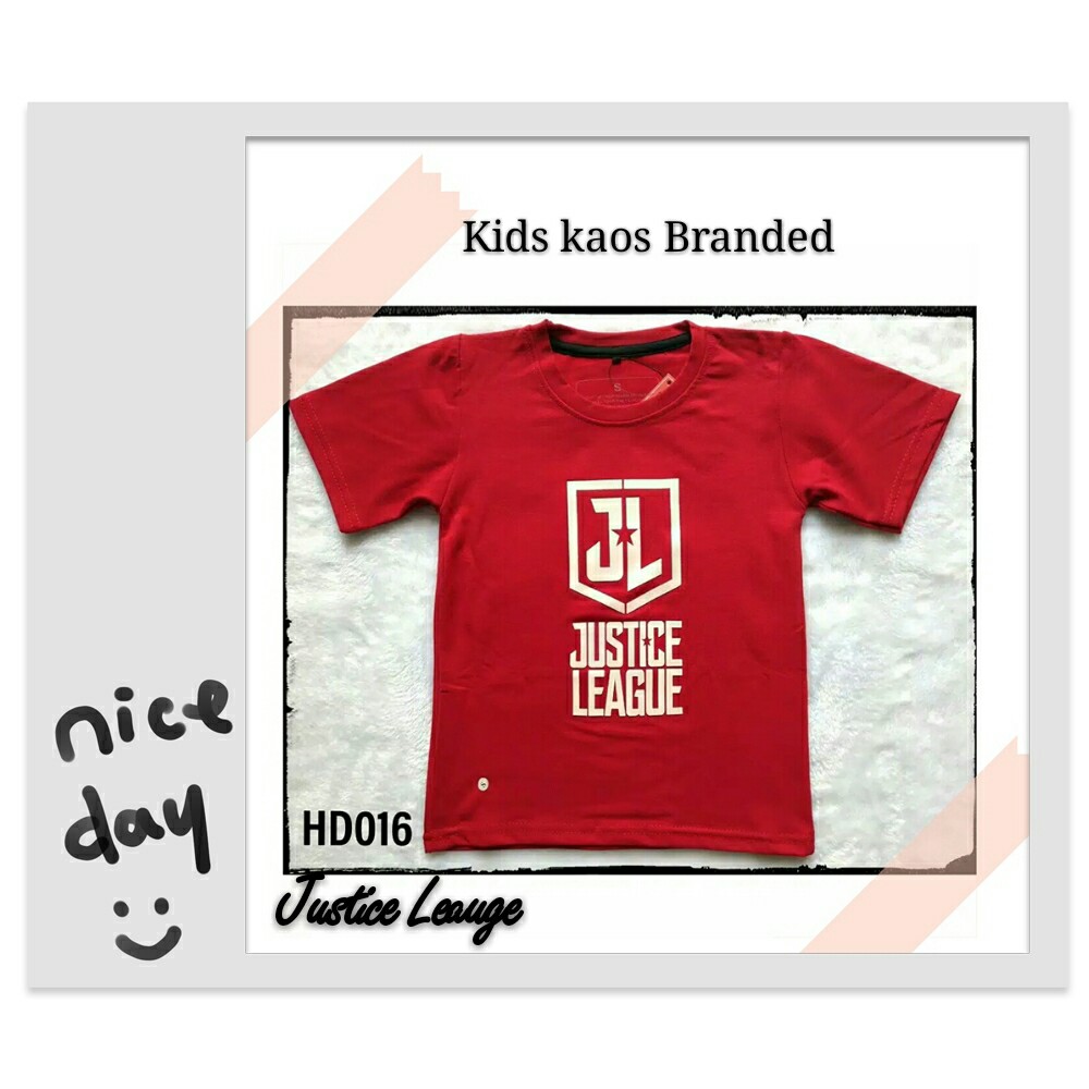 Kaos Anak Justice League Merah