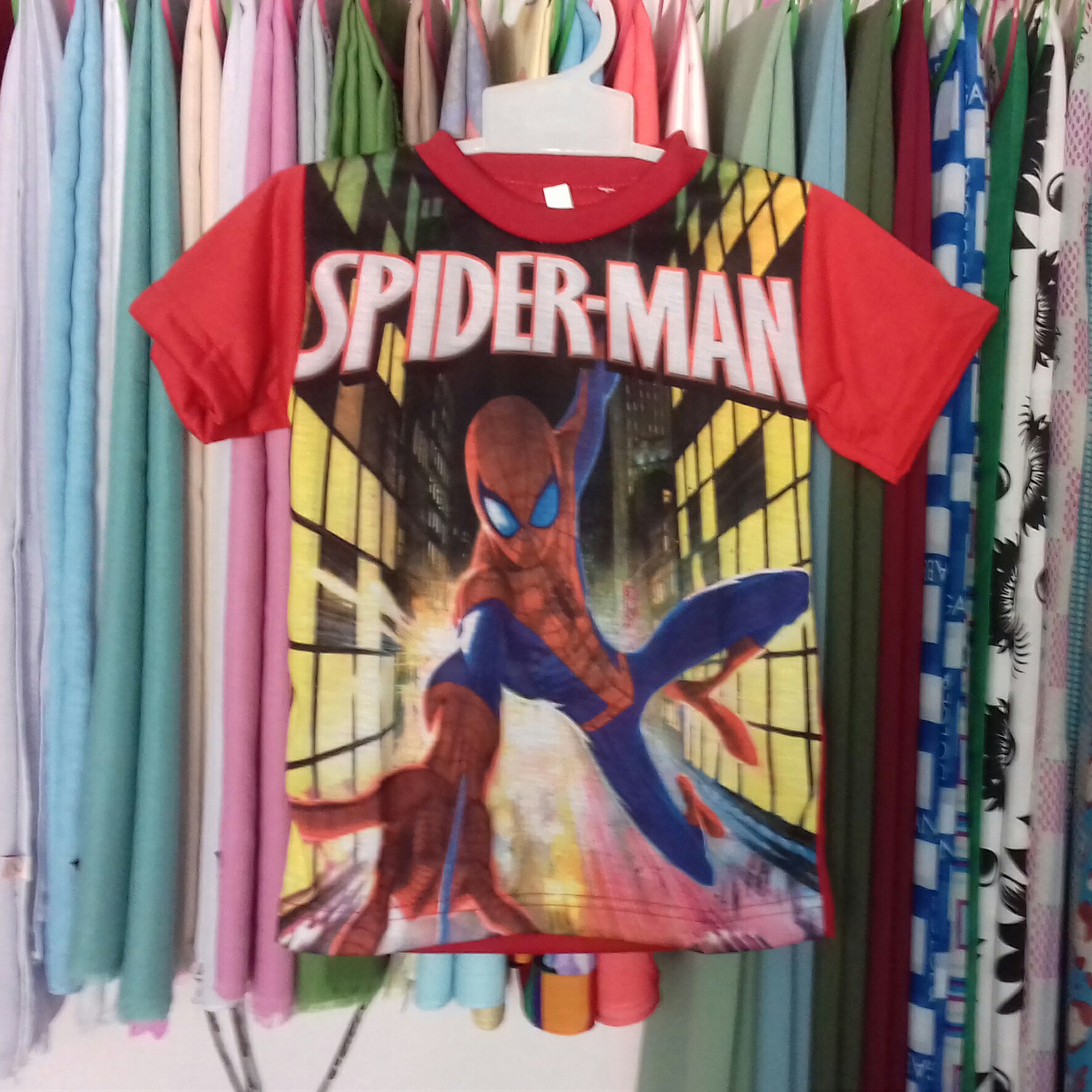 Kaos Anak Spiderman 3D