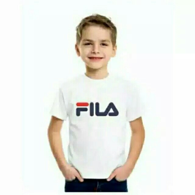 Kaos Fila Anak Putih