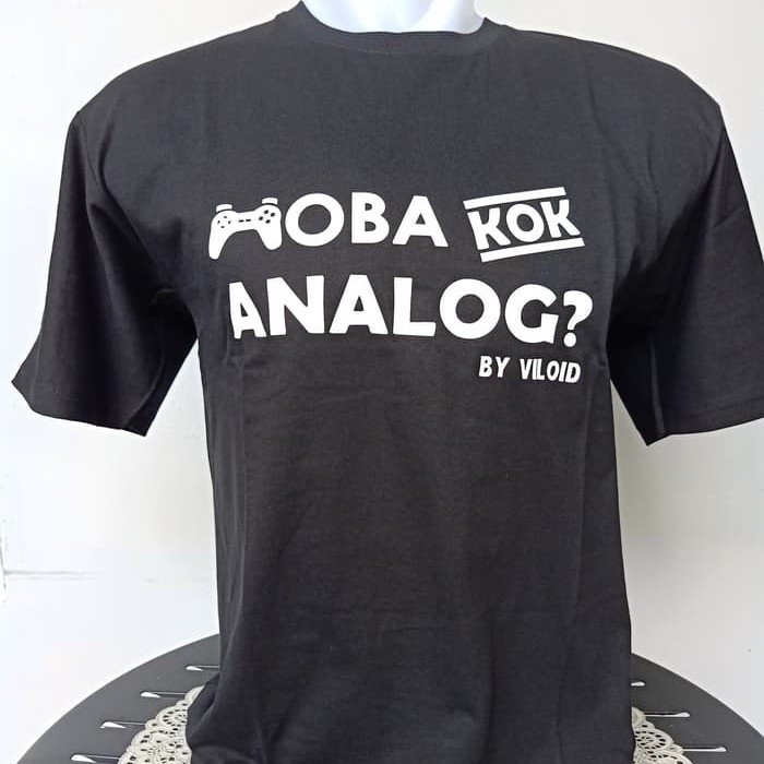 Kaos MOBA KOK ANALOG - Hitam S