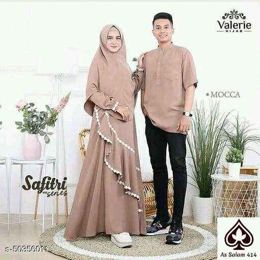 GAMIS KHIMAR KOKO COUPLE - TAN