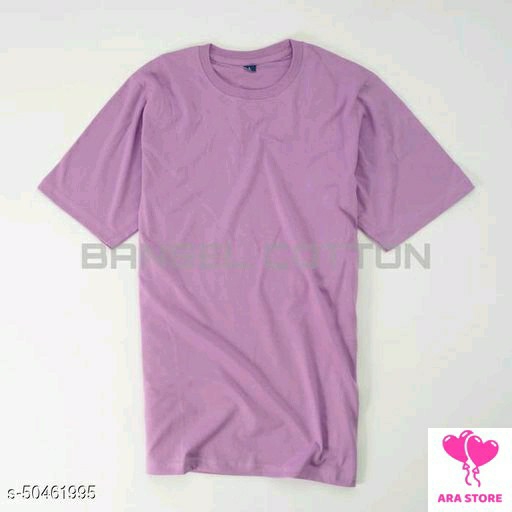 Kaos Polos Cewek Cowok Tangan Pendek Ungu Muda Cotton Combed 30s -PURP