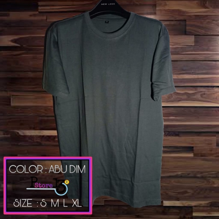 Kaos Polos Combed 30s Hijau Botol