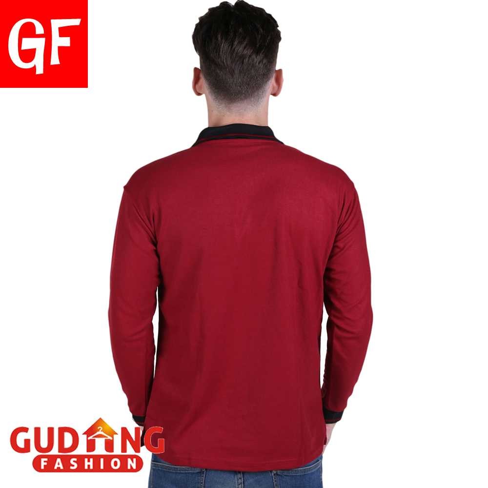 KAOS PRIA Lengan Panjang Berkerah PLS 176 2