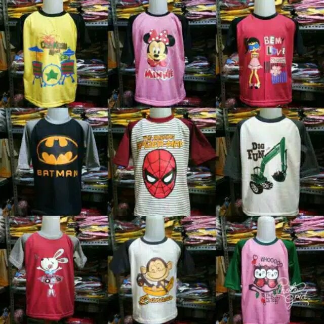 Kaos Raglan Anak Motif 2