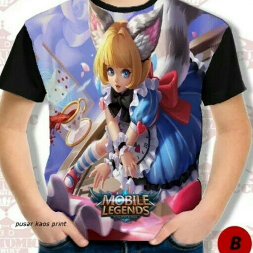 Kaos anak Mobile Legend Nana Clock 