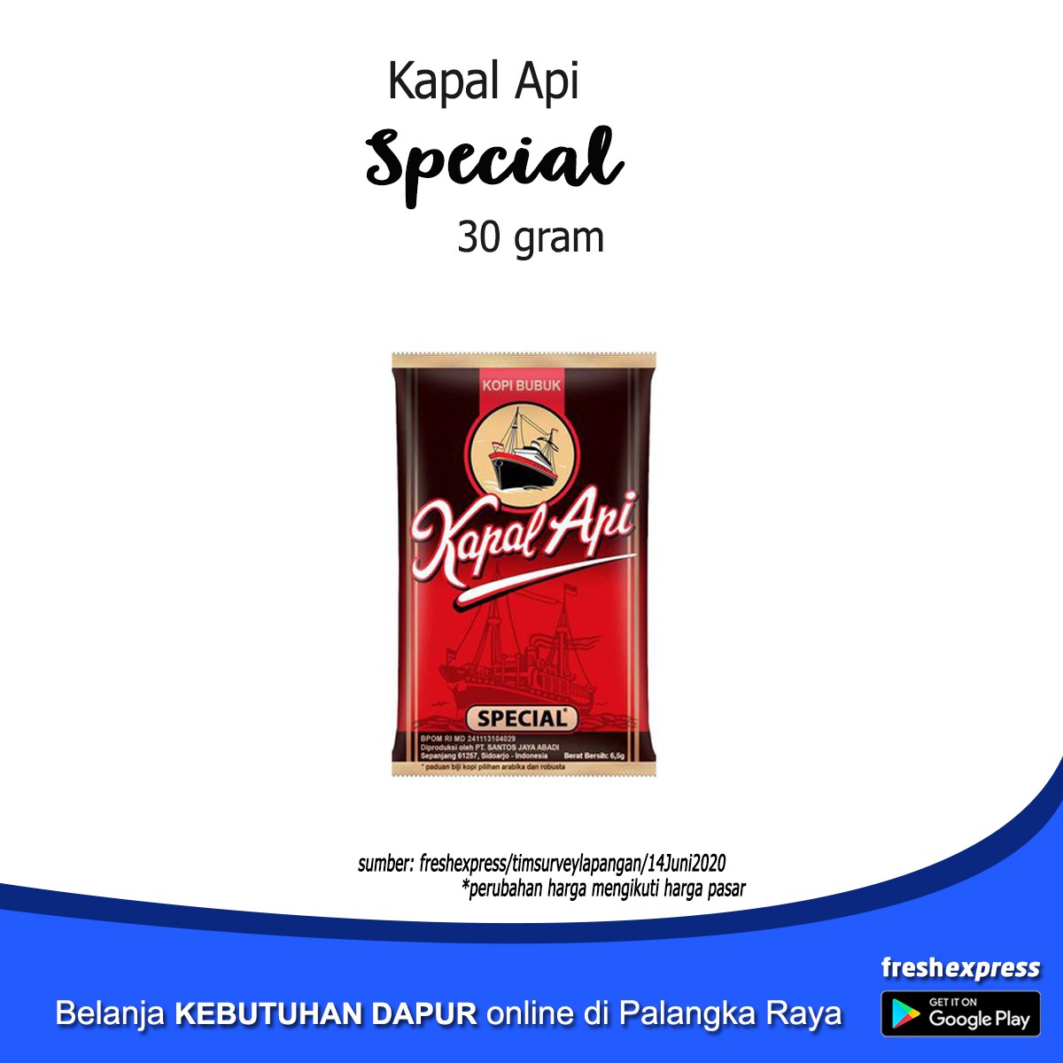 Kapal Api Special 30 Gram 1 Sachet