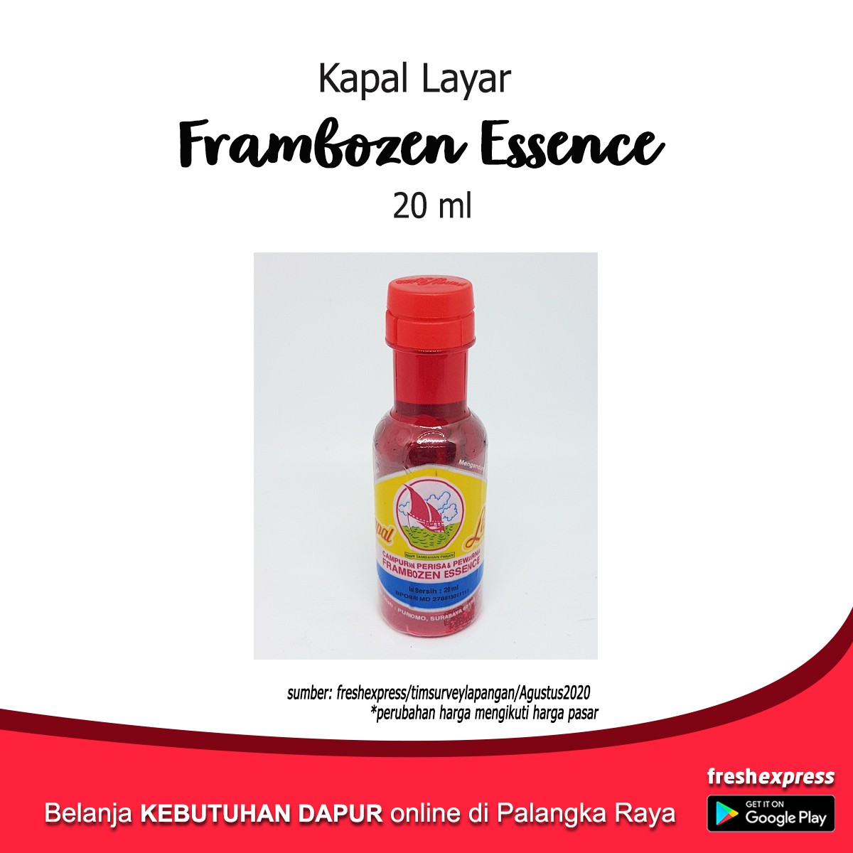 Kapal Layar Frambozen Essence 20 Ml