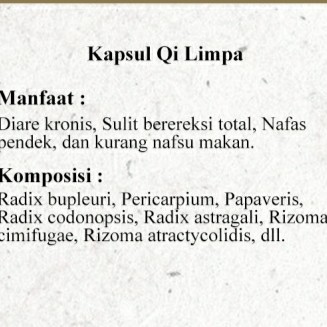 Kapsul Qi Limpa 2