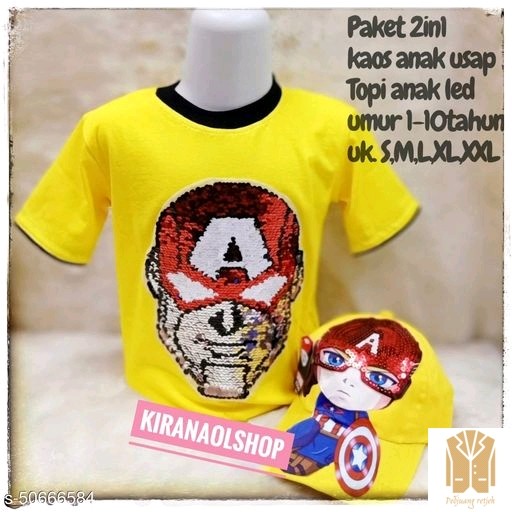 Karakter Keren Atasan Anak BDGBottom Bahan Cotton