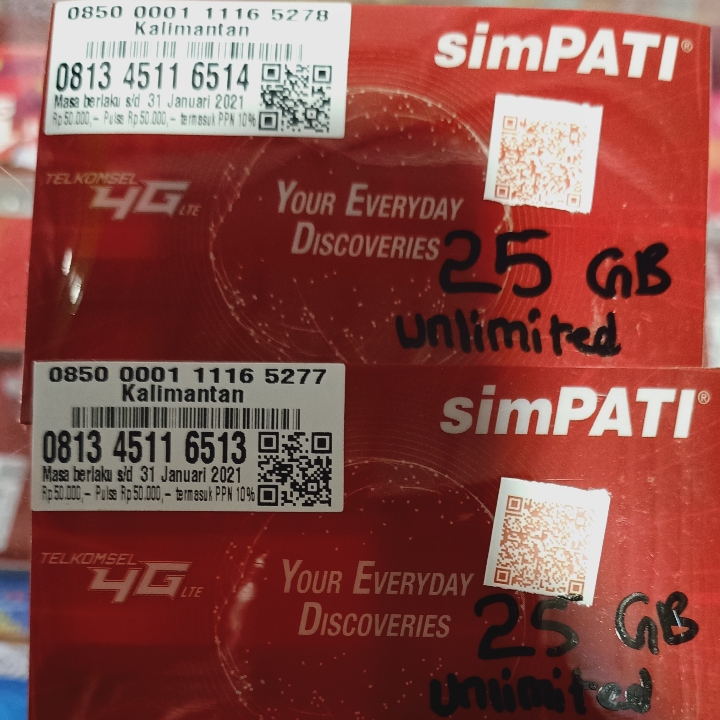 Kartu Paket Telkomsel Unlimited 25gb
