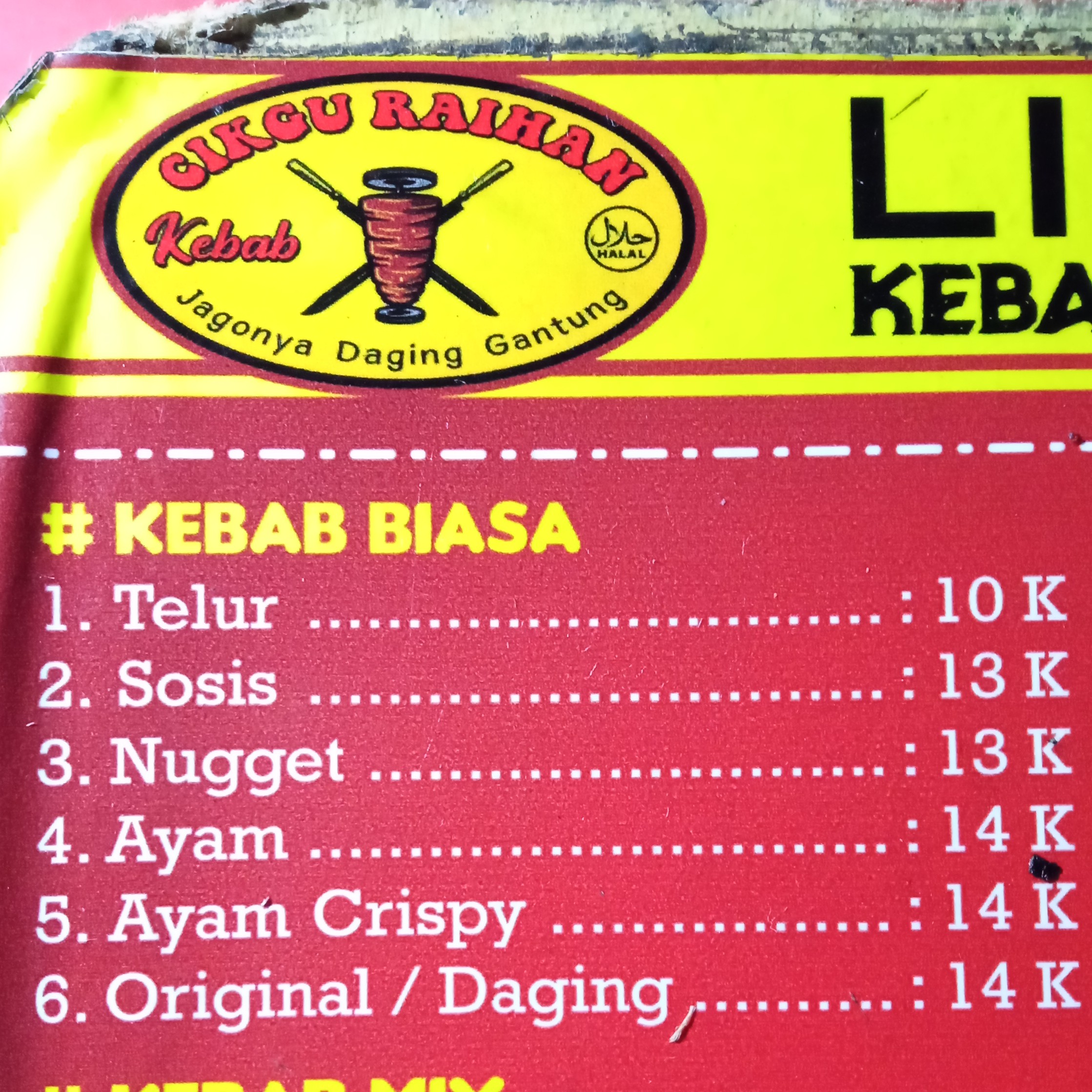 Kebab Biasa