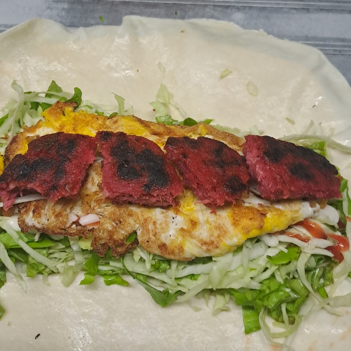 Kebab Dobble Daging - Telur Goreng