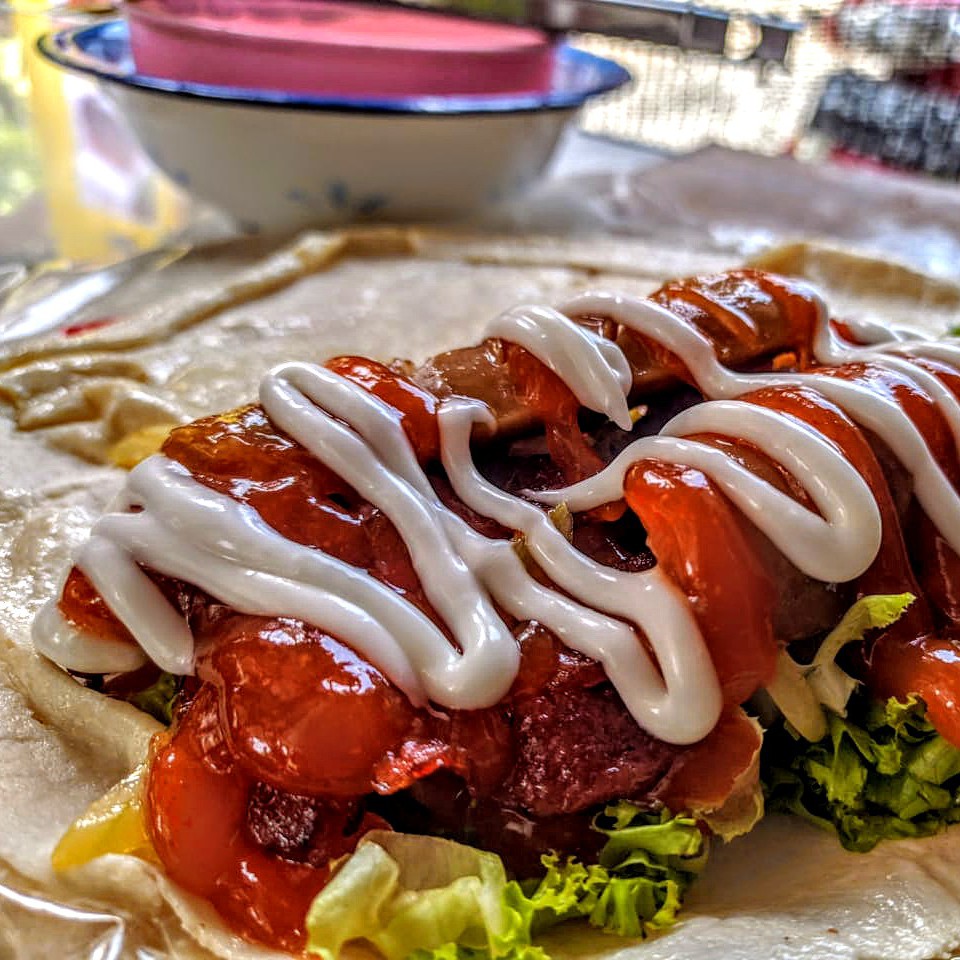 Kebab Flora sosis sedang