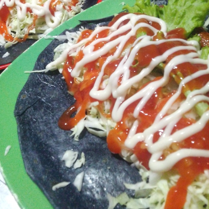 Kebab Hitam Doblle Isi Tambah Keju