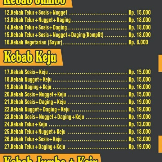 Kebab Keju