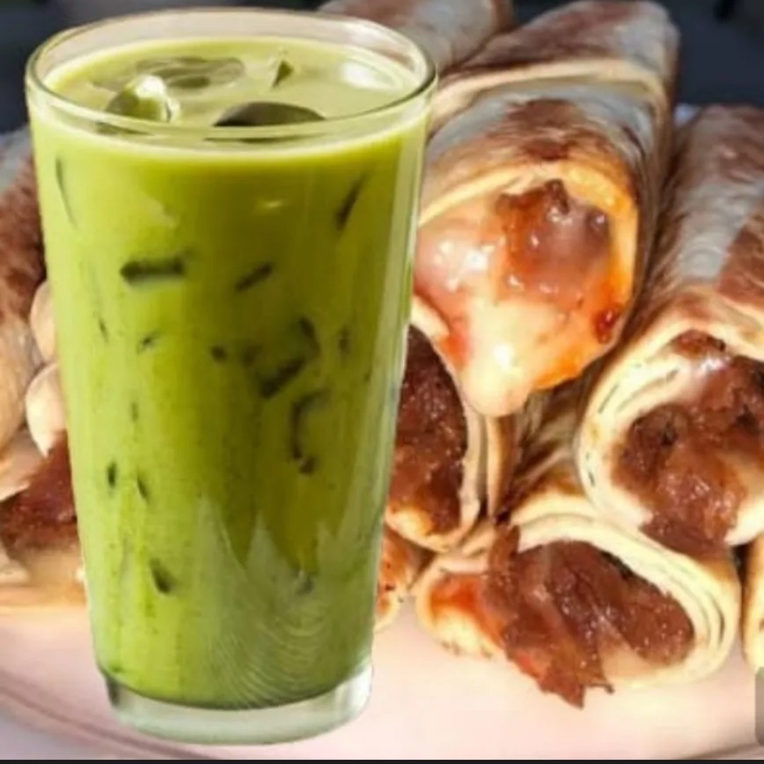 Kebab Tanpa Sayur dan Macha Late