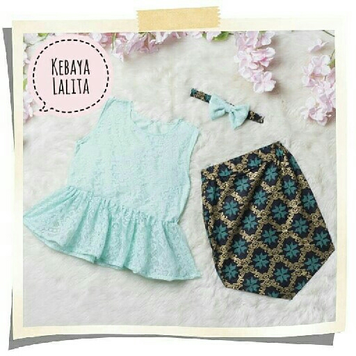 Kebaya Lalita Soft Mint