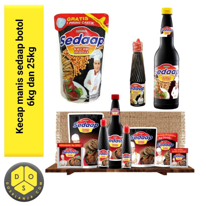 Kecap Manis Sedaap 6kg - 25kg