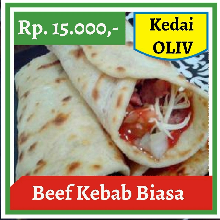 Kedai Oliv-Beef Kebab Biasa