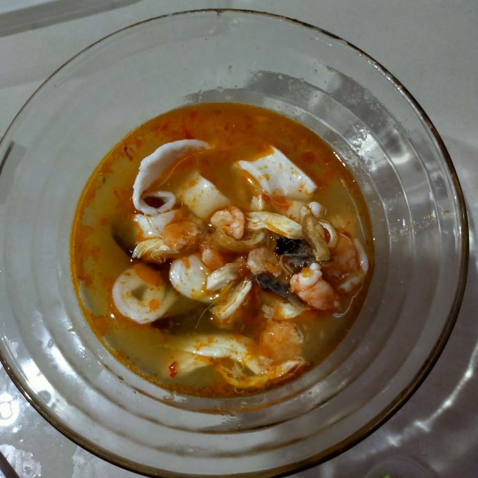 Kelempang Gulung Kuah Udang Ayam