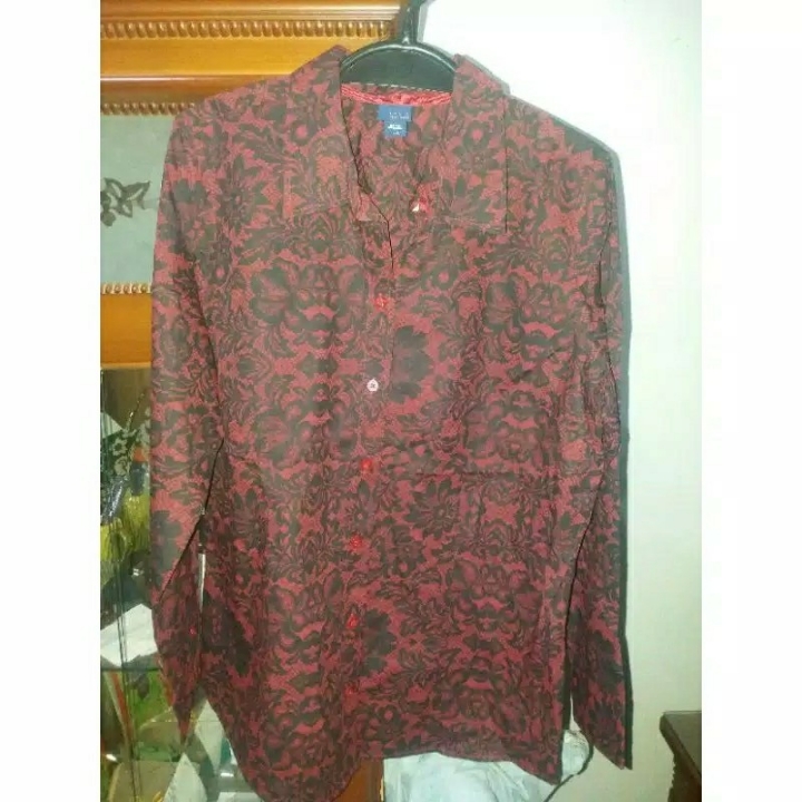 Kemeja Basic Motif Kembang 4