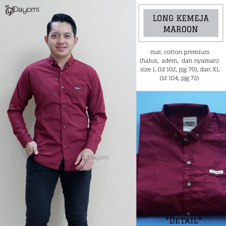 Kemeja Cowok Lengan Panjang 4