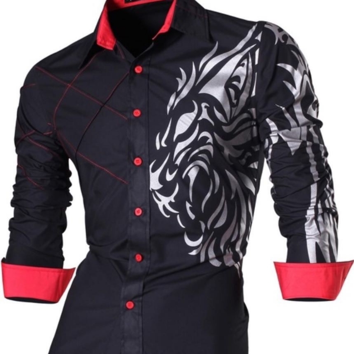 Kemeja Dragon Hitam