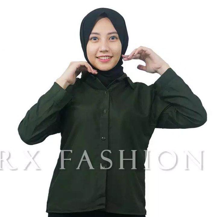 Kemeja Hijau Army