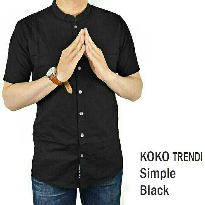 Kemeja Koko Trendi Hitam