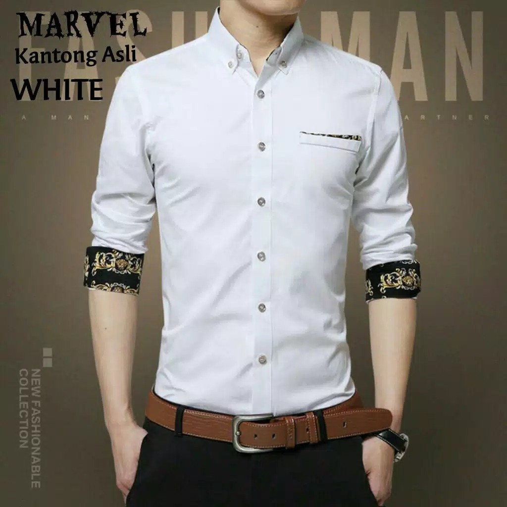 Kemeja Marvel Uk M L  XL - 5 warna