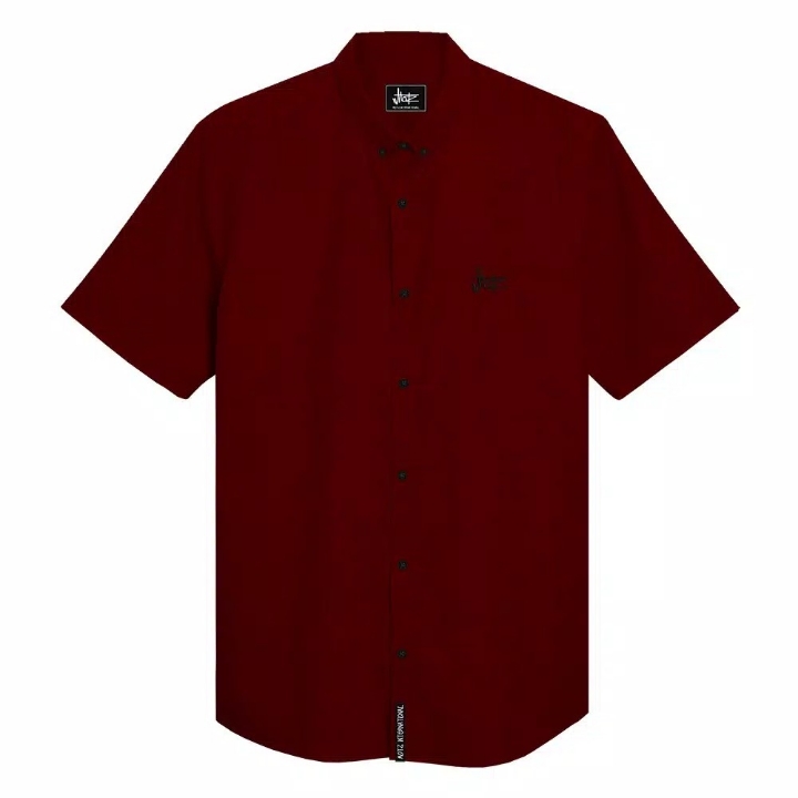 Kemeja Pendek Pria Original By Motz - MAROON