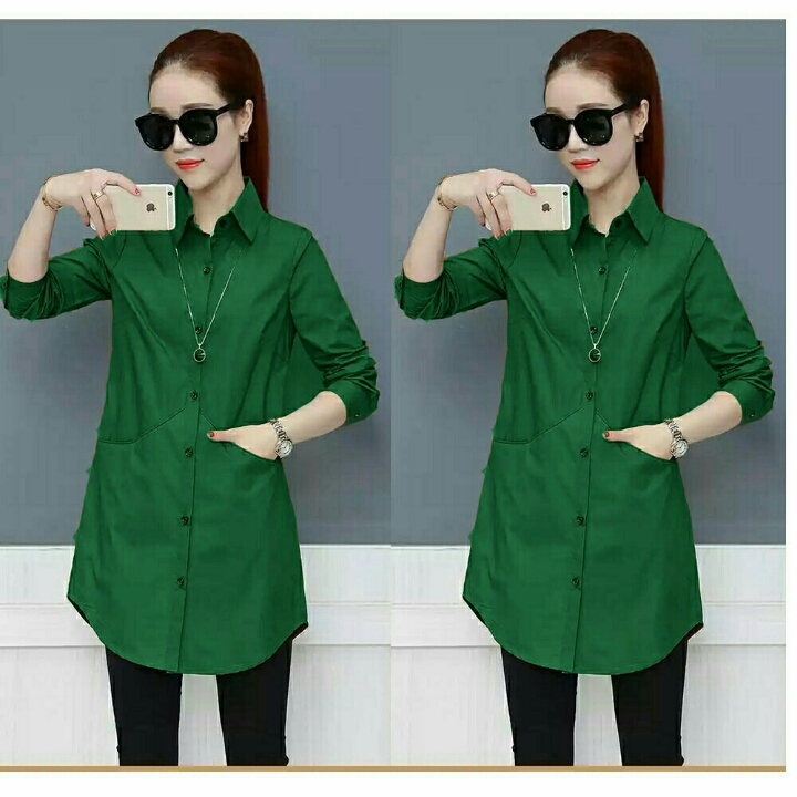 Kemeja Valen Green