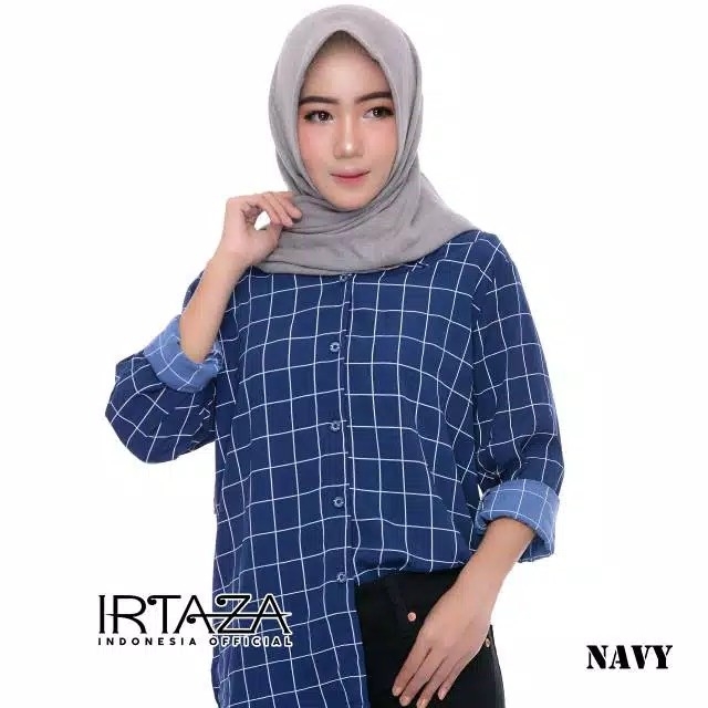Kemeja Wanita Motif Square Original Monalisa 3