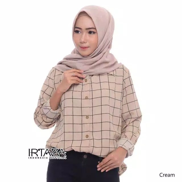 Kemeja Wanita Motif Square Original Monalisa 4