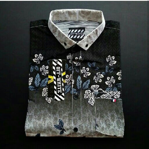 Kemeja motif Lengan Pendek