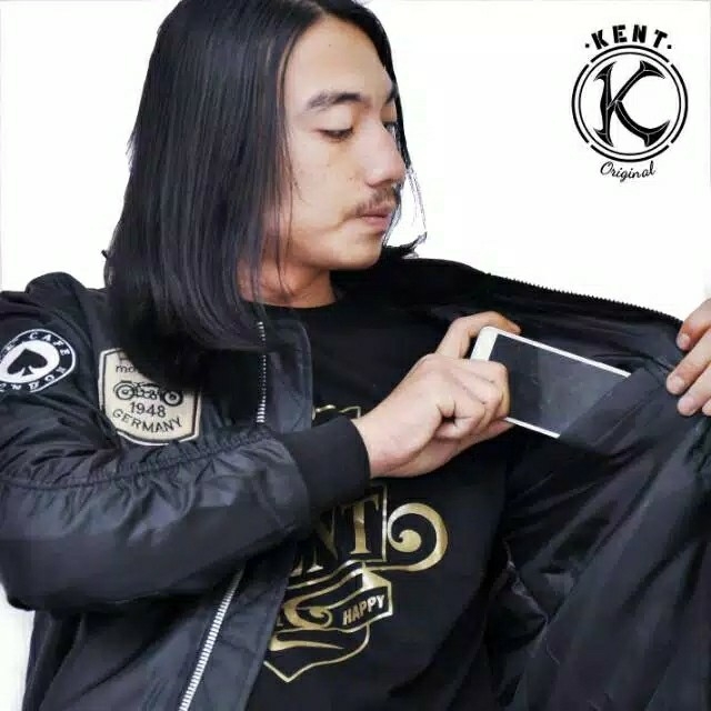 Kent Jaket Bomber Pilot KENT Rider Black