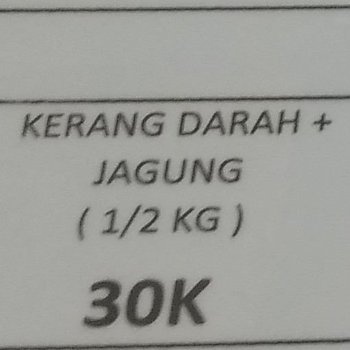 Kerang Darah Plus Jagung