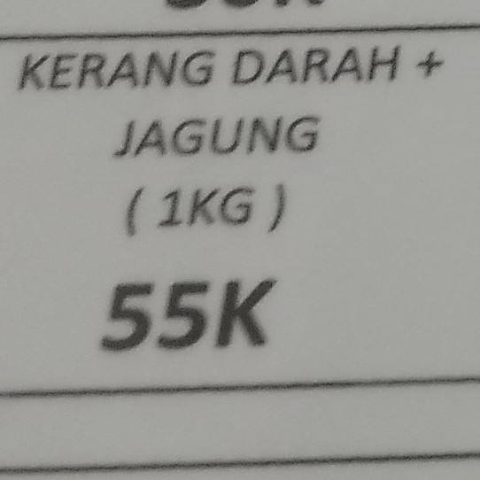 Kerang Darah Plus Jagung