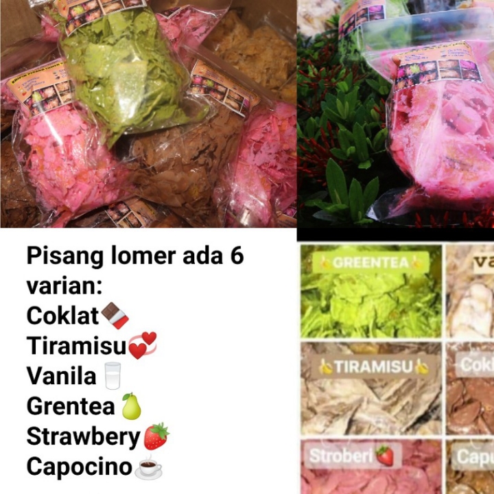 Keripik Pisang Lomer 6 Varian Rasa