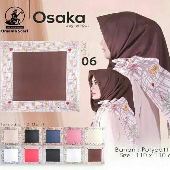 Kerudung Segi Empat Osaka