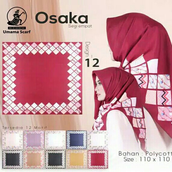 Kerudung Segi Empat Osaka