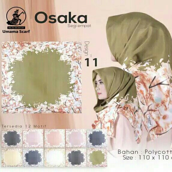 Kerudung Segi Empat Osaka