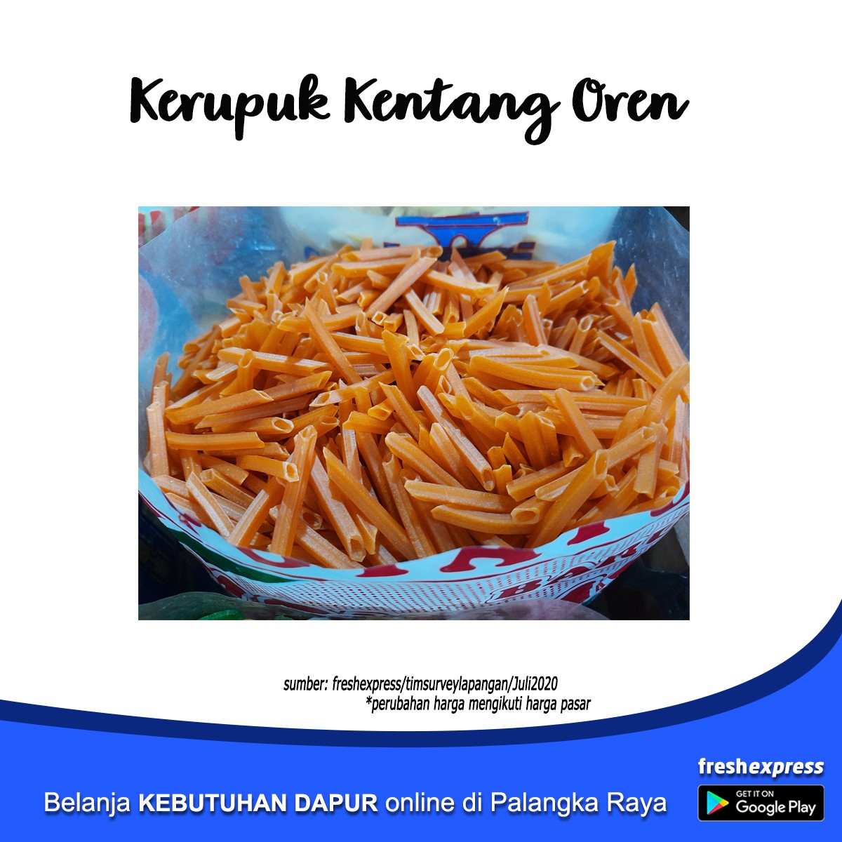 Kerupuk Kentang Oren 1 Kg