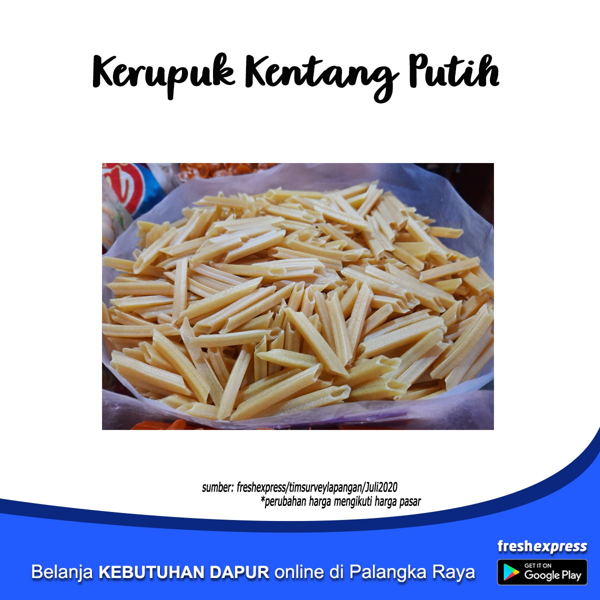 Kerupuk Kentang Putih 1 Kg