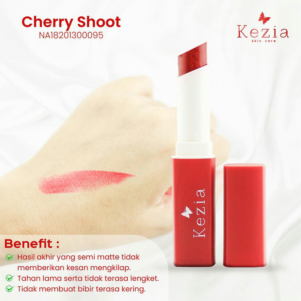 Kezia LipStick - 01 Cherry Shoot