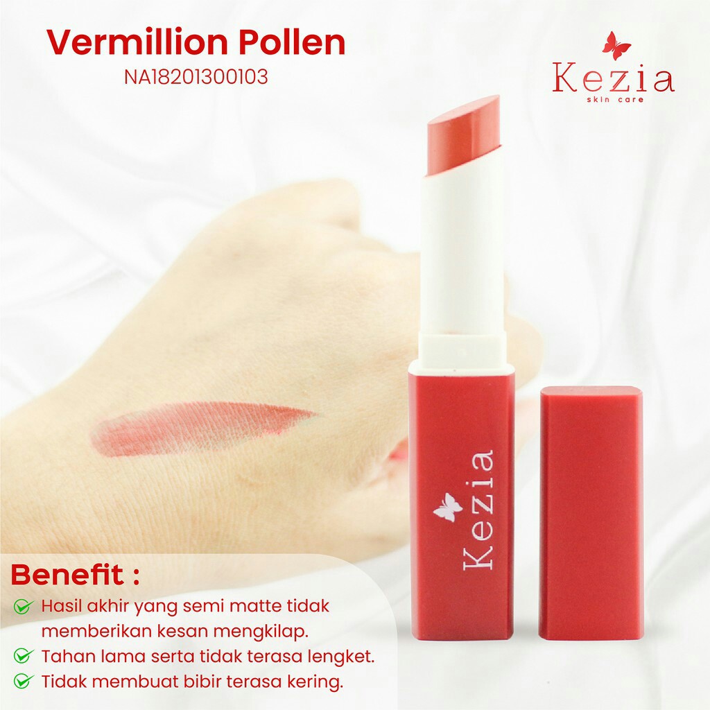 Kezia LipStick - 09 Vermillion Pollen