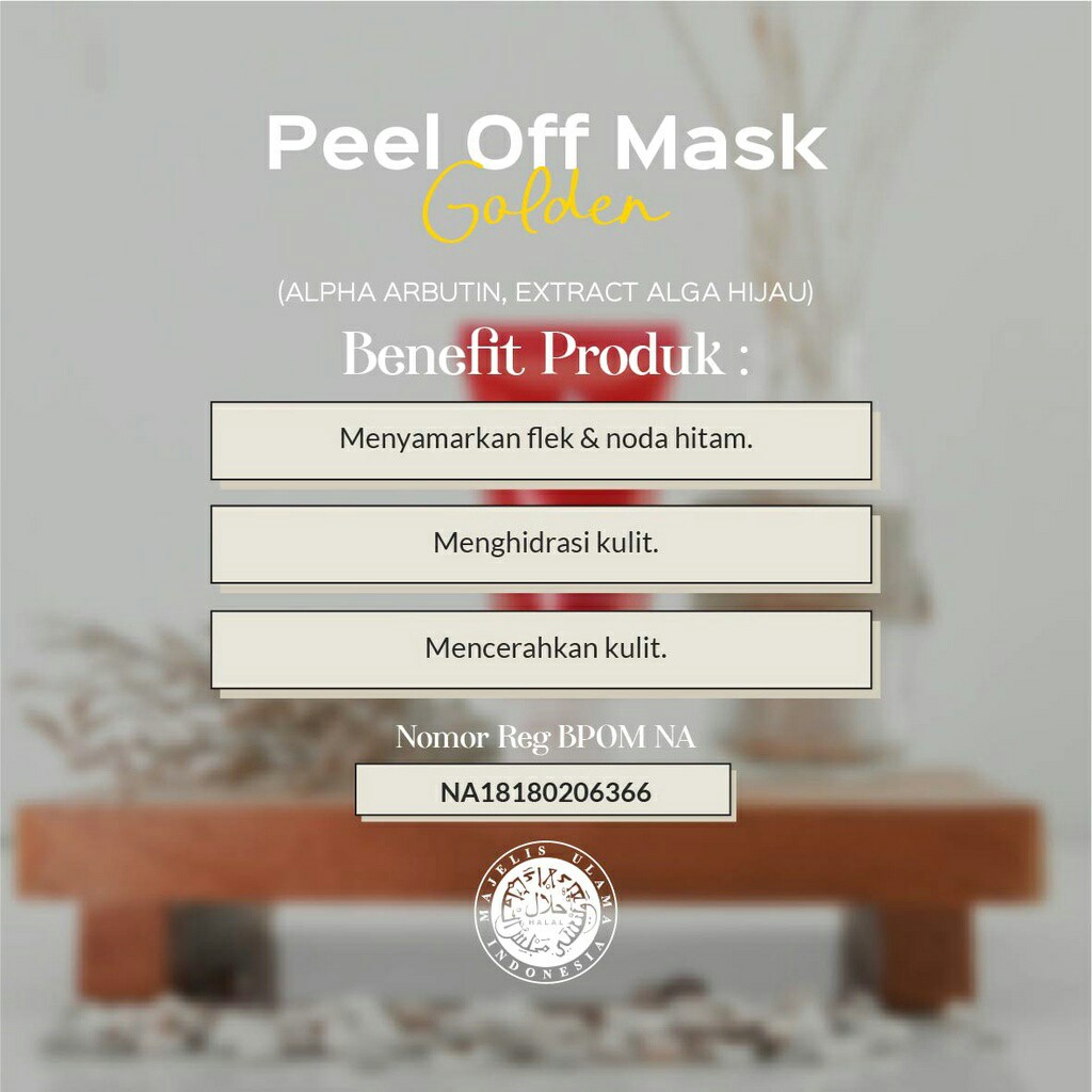 Kezia Peel Off Mask Golden 3